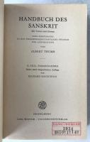 Thumb-Hauschild "Handbuch des Sanskrit" Complete 3 Vol Set | 1953-59 Carl Winter | German Indology | Ex-Library