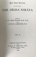 Pali Text Society Dīgha Nikāya Vol II 1966 Rhys Davids Mahā-vagga Canonical Pali Text