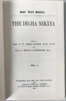 The Dīgha Nikāya Vol. I, Pali Text Society, 1967 Reprint
