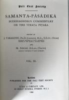 Samantapāsādikā Vol. III (1968 Reprint) PTS Buddhaghosa Vinaya Commentary