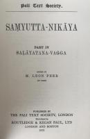 PTS Saṃyutta-Nikāya Part IV (Saḷāyatana-Vagga) 1973 Reprint