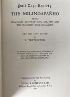 Pali Text Society: THE MILINDAPAÑHO (Trenckner Edition, 1962 Reprint)