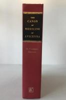 Avicenna Canon of Medicine TREATISE Book I Translation O. Cameron Gruner 1970 Reprint