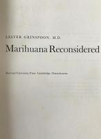 Marihuana Reconsidered Lester Grinspoon M.D. 1973 Third Printing Harvard Book