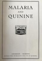 MALARIA AND QUININE 1927 Amsterdam Early Public Health Art Deco Book