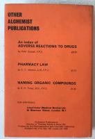 POISONING by DRUGS and CHEMICALS (1974 Third Edition)