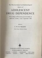 The Pharmacological and Epidemiological Aspects of Adolescent Drug Dependence 1968 1st Ed Psychedelic Cover

