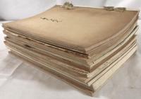 売立　目録　11冊揃え：市内中区紅塵亭高木太助氏所蔵品、瓢々庵所蔵品、故村瀬汀洲庵愛蔵品、心月庵並某旧家所蔵品、男爵石河家並中区某大家所蔵品、小出庄兵衞氏所藏品、聴雪庵所蔵品、佐野弥高亭所蔵品、市内南区大口松籟軒並某大家所蔵品、糟谷家所蔵品入札並、西区森田家並某家所蔵品