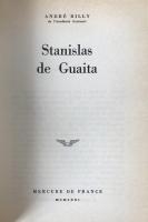 French Occult History: Stanislas de Guaita Biography by André Billy (1971 Mercure de France)