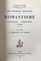 Auguste Viatte LES SOURCES OCCULTES DU ROMANTISME Complete 2 Vol Set 1979