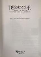 Tange Office Provenance: RENAISSANCE FROM BRUNELLESCHI TO MICHELANGELO (1997 Rizzoli)