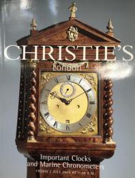 Christies London, Important Clocks and Marine Chronometers