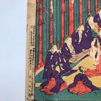 【版画】伊勢大々御神楽之図　版画絵　明治３０年発行