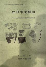 四日市遺跡Ⅲ　町立さなだ保育園建設に伴う発掘調査報告書