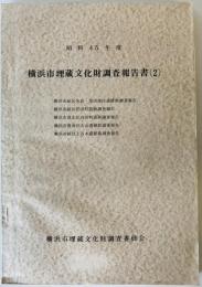 横浜市埋蔵文化財調査報告書