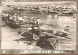 雑誌丸　付録ポスター『日本の名軍艦/名軍用機』シリーズ⑧　大分基地の零戦
　