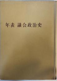 年表議会政治史 (1960年) 岡本 清一; 藤馬 竜太郎