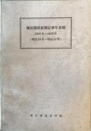 横浜関係新聞記事年表稿1895年～1899年(明治28年～明治32年)