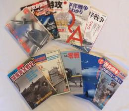歴史群像太平洋戦史シリーズ8（2001/02）、10（2001/04）、別冊歴史読本連合艦隊かく戦えり（1986/08）、関東軍全戦史（2001/05）、丸増刊号軍艦メカ（1986/10）、零戦（1985/12）、イラストで丸わかり!太平洋戦争（2017/07）、特攻（2007/06）、太平洋戦争早わかりQ&A（2007/08）、陸海空自衛隊2020