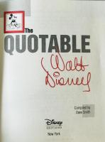 Quotable Walt Disney(Disney Editions Deluxe)