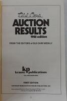 old cars Auction Results 1988 edition Model years 1902-1988