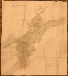 【古地図】愛媛県植生図　昭和48年　文化庁発行 1/200,000