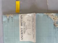 【古地図】古代イギリス（南シート）Ancient Britain (south sheet) scale:1/625,000 the Ordnance Survey,Chessington,Surrey,1964