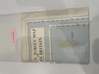 【古地図】Ordnance Survey Map of Roman Britain 1/1,000,000 the Ordnance Survey,Chessington,Surrey,1956