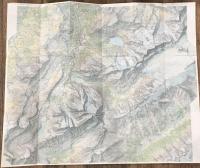 【古地図】スイス　ハイキングマップ１９８４年　Kandersteg wanderkarte 1/25,000 1984