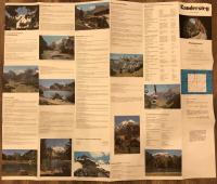 【古地図】スイス　ハイキングマップ１９８４年　Kandersteg wanderkarte 1/25,000 1984