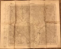 【古地図】上有知　五万分一地形図岐阜3号（共16面）　大正2年　大日本帝國陸地測量部発行　穴あり
