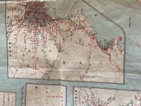 【古地図】東宮御成婚記念　日本交通文縣地図「其三十二」　岩手縣青森県秋田県　四拾万分之一　昭和2年発行　大阪毎日新聞