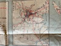 【古地図】東宮御成婚記念　日本交通文縣地図「其三十二」　岩手縣青森県秋田県　四拾万分之一　昭和2年発行　大阪毎日新聞