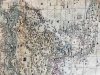 【古地図】最新詳密　世界全地図　地理調査会著作　明治42年　法令館発行