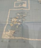 【古地図】古代イギリス（北シート）1066年以前のイギリスの目に見える主要な遺物の地図　Ancient Britain (north sheet)A MAP of the major visible antiquities  of GREAT BRITAIN older than AD.1066  scale:1/625,000 the Ordnance Survey,Chessington,Surrey,1964
