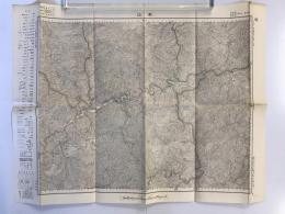 【古地図】本山　五万分之一地形図 高知6号（共16面）　明治39年測図・昭和8年修正　日本陸軍参謀本部発行
