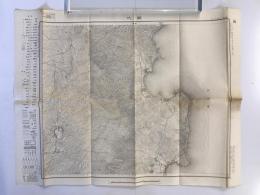 【古地図】網代　二万五千分之一地形図 小田原近傍15号（共15面）　明治18年測図昭和8年修正　日本陸軍参謀本部発行　ヤケシミ少々