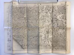 【古地図】鯖江　五万分之一地形図 岐阜13号（共16面）　明治42年測図・昭和8年修正　日本陸軍参謀本部発行　少々の書き込みあり 1933