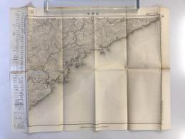 【古地図】日和佐　五万分之一地形図 劍山（剣山）6号（共11面）　明治40年測図・昭和8年修正　日本陸軍参謀本部発行