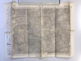 【古地図】越知　五万分之一地形図 高知15号（共16面）　明治39年測図・昭和8年修正　日本陸軍参謀本部発行 1933