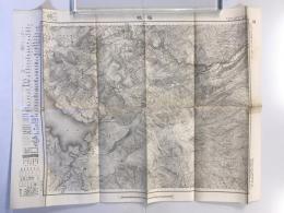 【古地図】箱根　二万五千分之一地形図 横須賀13号　明治16年測図・昭和8年修正　日本陸軍参謀本部発行 1933