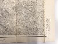 【古地図】箱根　二万五千分之一地形図 横須賀13号　明治16年測図・昭和8年修正　日本陸軍参謀本部発行 1933