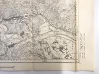 【古地図】山北　二万五千分之一地形図 小田原近傍11号（共15面） 假製版　大正10年測図・昭和4年修正　日本陸軍参謀本部発行 1933