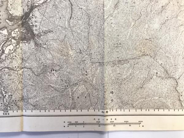 古地図】宇和島 五万分之一地形図 宇和島5号（共13面） 明治37年