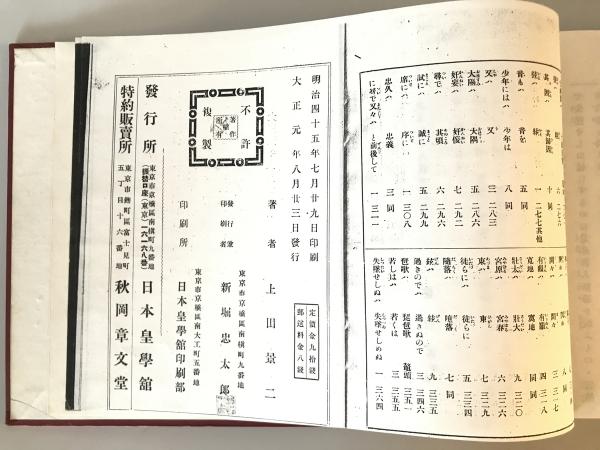 【予約販売品】 上田景二著 書籍】薩摩琵琶淵源録 日本皇學館 背イタミ 大正元年 民族音楽、民謡