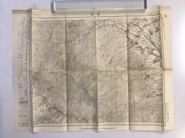 【古地図】關本（関本）　二万五千分之一地形図 小田原近傍12号（共15面）　明治18年測図・昭和8年修正　日本陸軍参謀本部発行 1933
