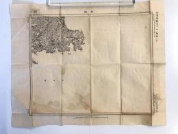【古地図】金田　二万五千分之一地形図 東京湾要塞近傍19号（共27面）　大正12年発行　日本陸軍参謀本部陸地測量部発行　ヤケシミ有