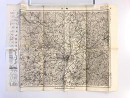 【古地図】郡山　五万分之一地形図 福島（福島）12号　明治41年測図・昭和6年修正　日本陸軍参謀本部発行　少々の書き込みあり 1931
