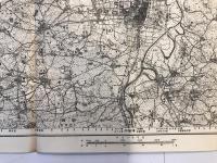 【古地図】郡山　五万分之一地形図 福島（福島）12号　明治41年測図・昭和6年修正　日本陸軍参謀本部発行　少々の書き込みあり 1931