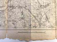【古地図】伊勢原　二万五千分之一地形図 東京湾要塞近傍28号（共29面）　昭和16年発行　日本陸軍参謀本部 陸地測量部発行 1941
